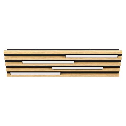 Eglo - Plafón LED regulable 4xLED/9W/230V 3000K 22x78 cm marrón