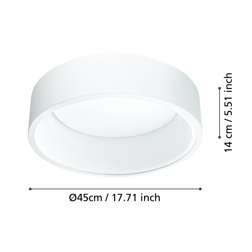 Eglo - Plafón LED regulable 1 LED/25,5W/230V