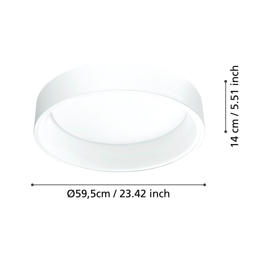 Eglo - Plafón LED regulable 1 LED/35,2W/230V