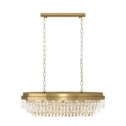 Eglo - Lámpara colgante con cadena 10xE14/40W/230V dorado