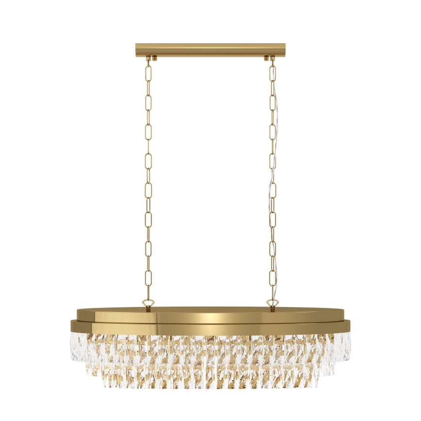 Eglo - Lámpara colgante con cadena 10xE14/40W/230V dorado