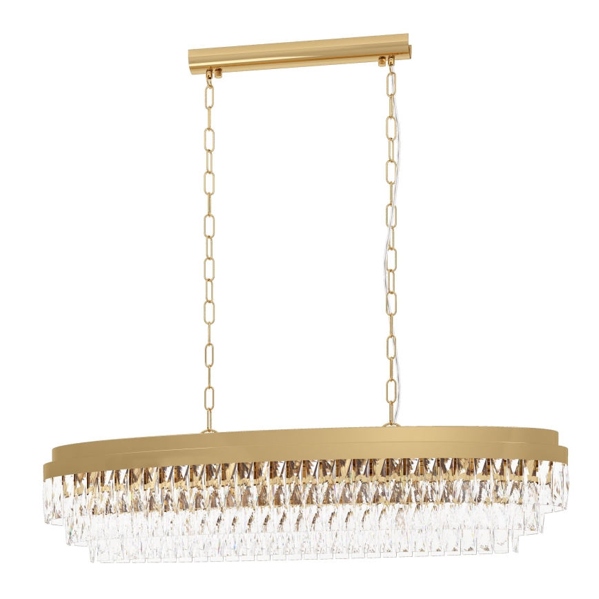 Eglo - Lámpara colgante con cadena 13xE14/40W/230V dorado