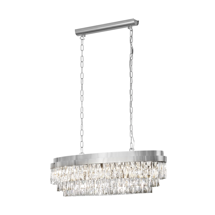 Eglo - Lámpara colgante con cadena 10xE14/40W/230V cromo brillante