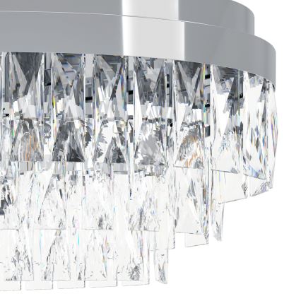 Eglo - Lámpara colgante con cadena 10xE14/40W/230V cromo brillante