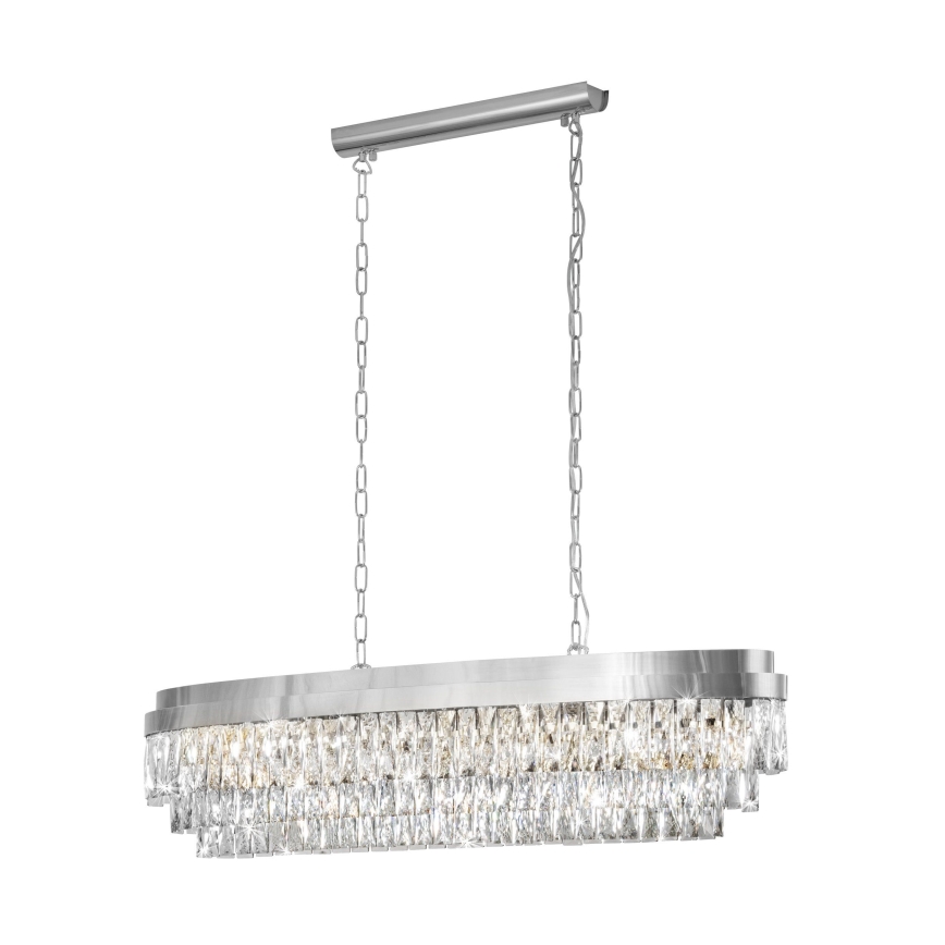 Eglo - Lámpara de araña de luces con cadena 13xE14/40W/230V cromo brillante