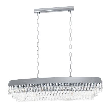 Eglo - Lámpara de araña de luces con cadena 13xE14/40W/230V cromo brillante