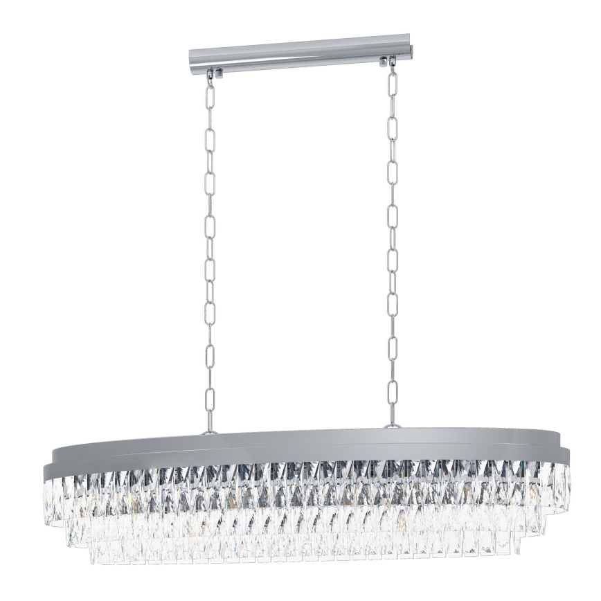 Eglo - Lámpara de araña de luces con cadena 13xE14/40W/230V cromo brillante