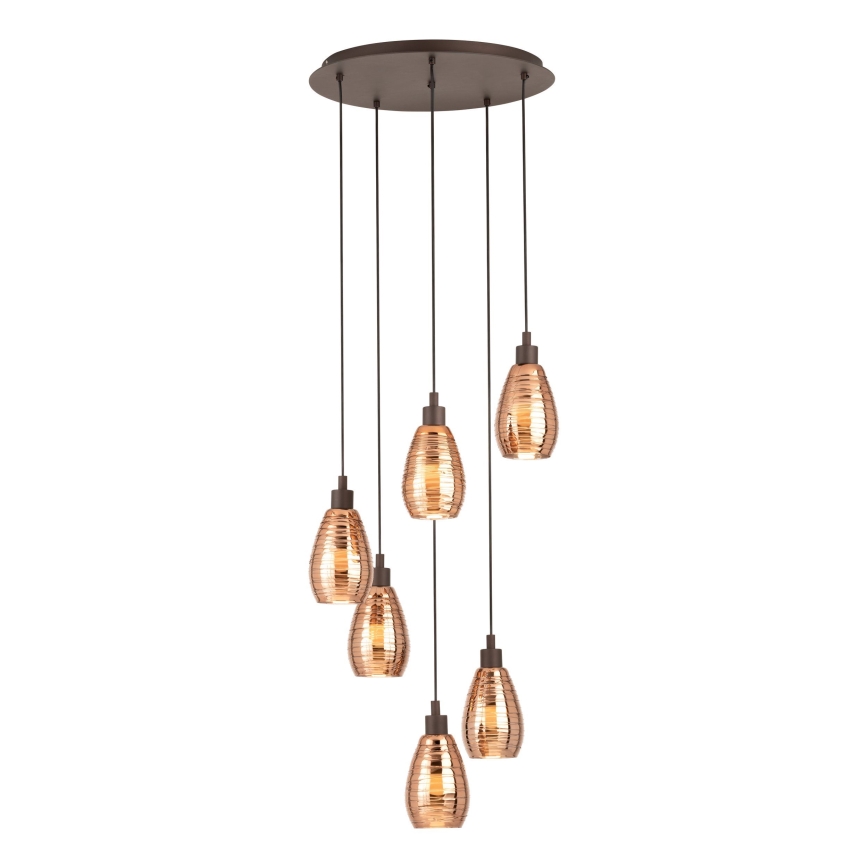 Eglo - Lámpara colgante 6xE27/60W/230V