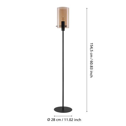 Eglo 39542 - Lámpara de pie 1xE27/40W/230V