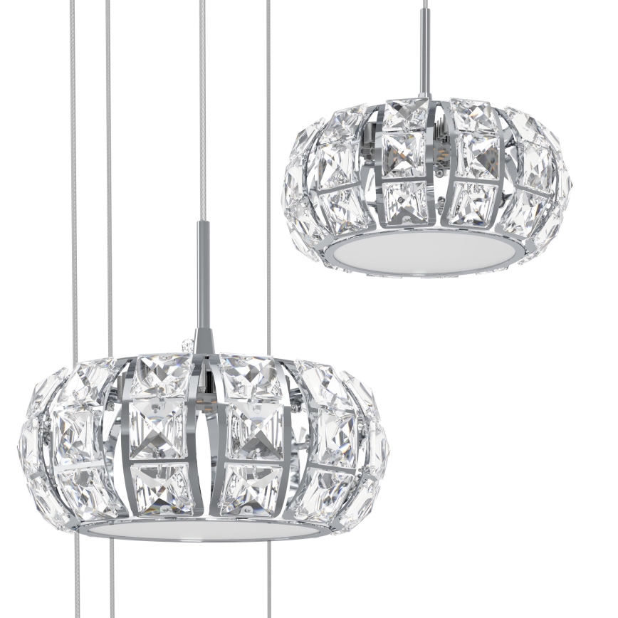 Eglo - Lámpara de araña LED regulable 17xLED/4,5W/230V