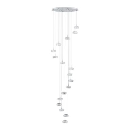 Eglo - Lámpara de araña LED regulable 17xLED/4,5W/230V