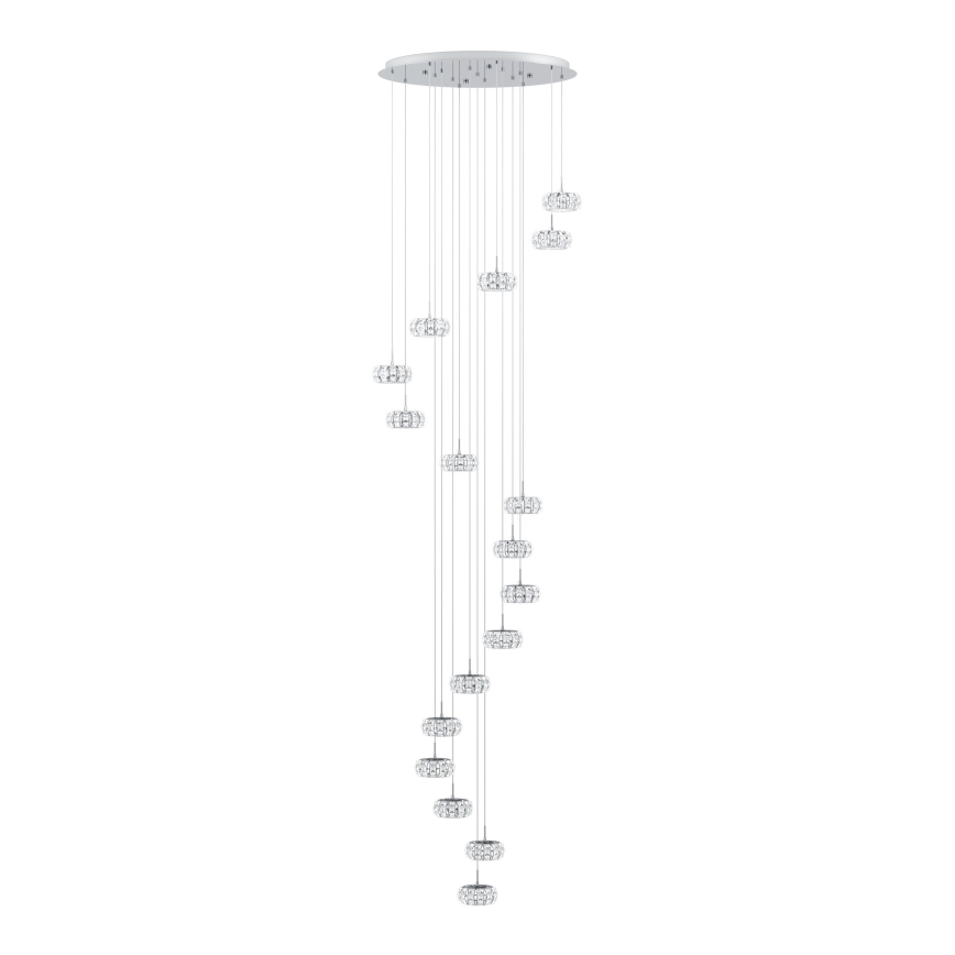 Eglo - Lámpara de araña LED regulable 17xLED/4,5W/230V