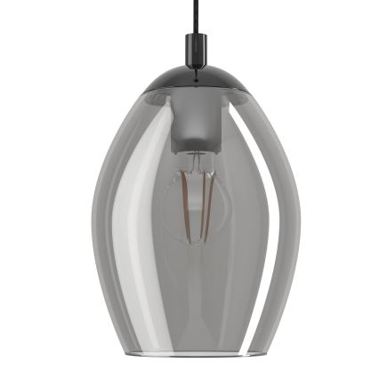 Eglo - Lámpara colgante 5xE27/60W/230V ahumado