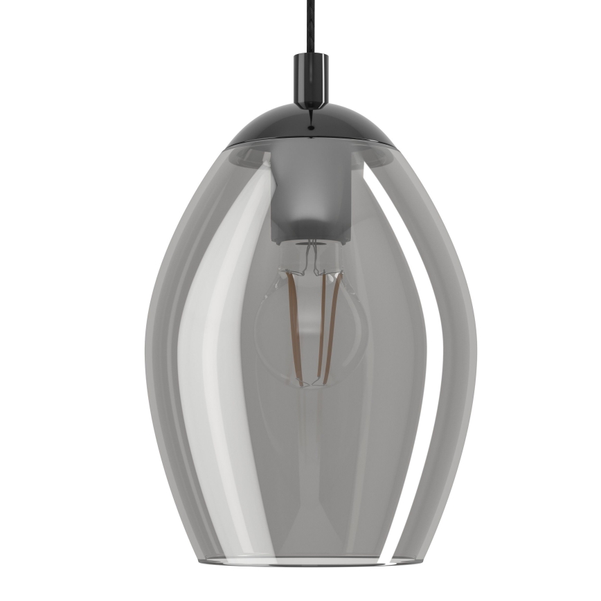 Eglo - Lámpara colgante 5xE27/60W/230V ahumado