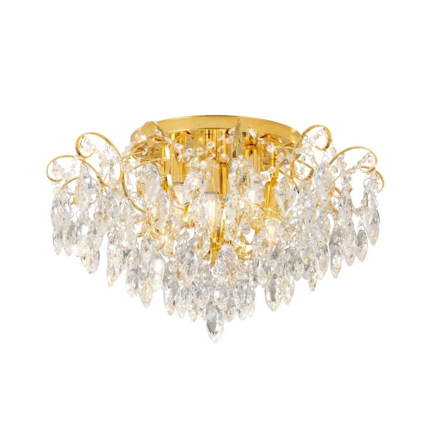 Eglo - Lámpara de araña de luces de superficie 6xE14/25W/230V dorado