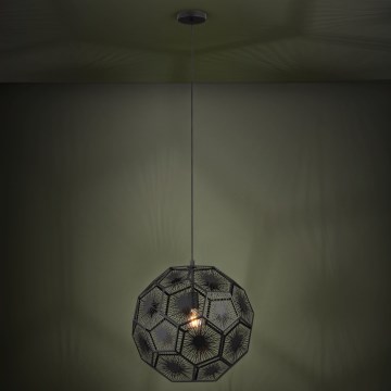 Eglo 39619 - Lámpara colgante 1xE27/60W/230V diá. 50 cm negro