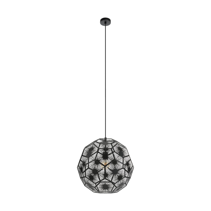 Eglo 39619 - Lámpara colgante 1xE27/60W/230V diá. 50 cm negro