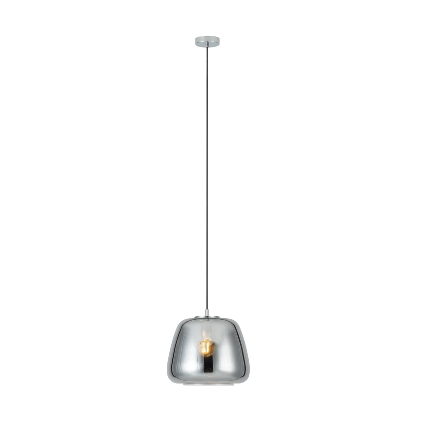 Eglo - Lámpara colgante 1xE27/40W/230V diá. 35 cm ahumado
