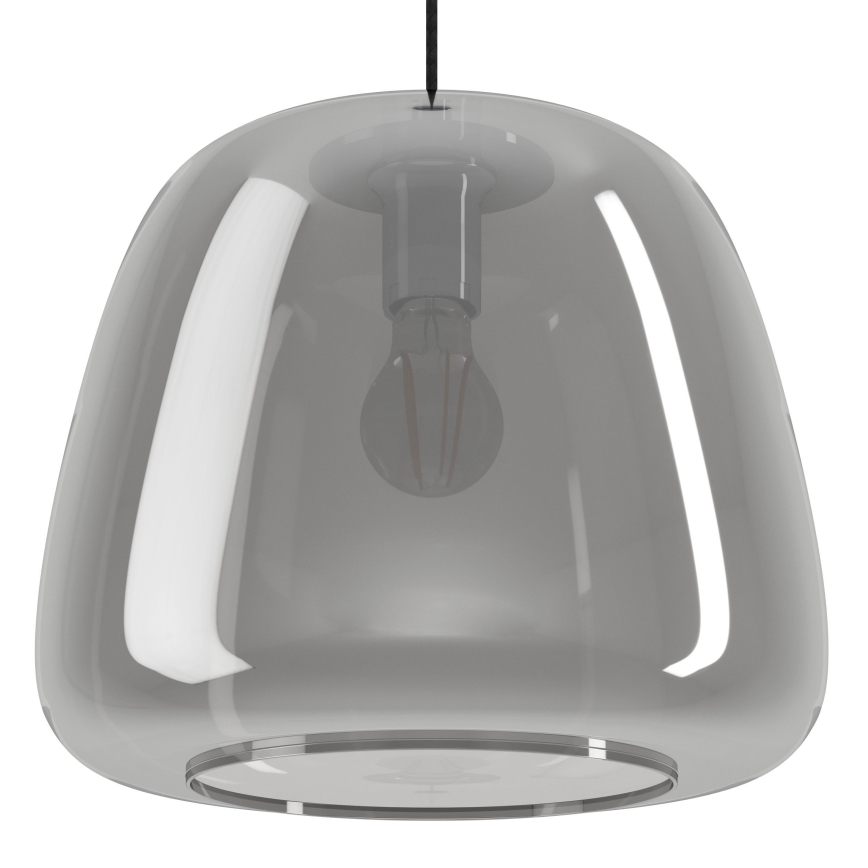 Eglo - Lámpara colgante 1xE27/40W/230V diá. 35 cm ahumado