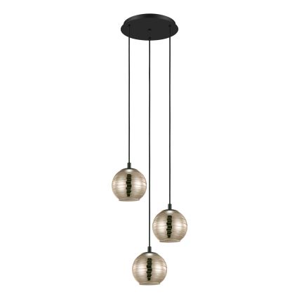 Eglo - Lámpara de araña de cable 3xE27/40W/230V