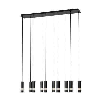 Eglo - Lámpara LED colgante 10xGU10/4,6W/230V negro