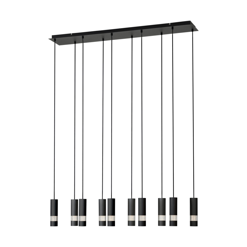 Eglo - Lámpara LED colgante 10xGU10/4,6W/230V negro