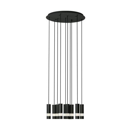 Eglo - Lámpara LED colgante 10xGU10/4,6W/230V negro