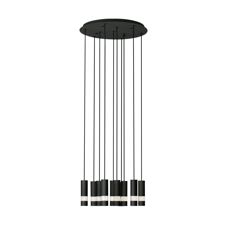 Eglo - Lámpara LED colgante 10xGU10/4,6W/230V negro