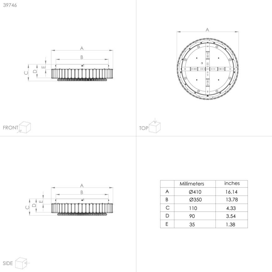 Eglo - Plafón LED Regulable LED/23,5W/230V