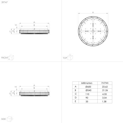Eglo - Plafón LED regulable LED/52,4W/230V