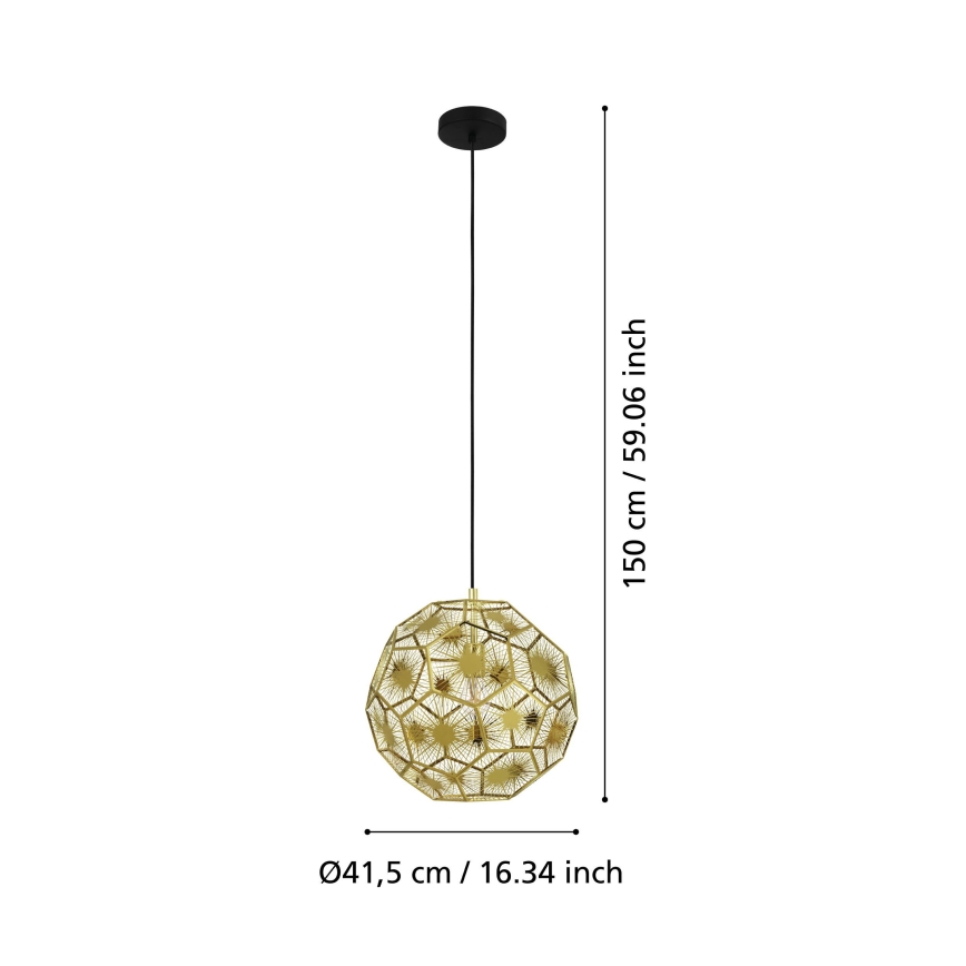 Eglo - Lámpara de colgante de cable 1xE27/60W/230V dia. 41 cm