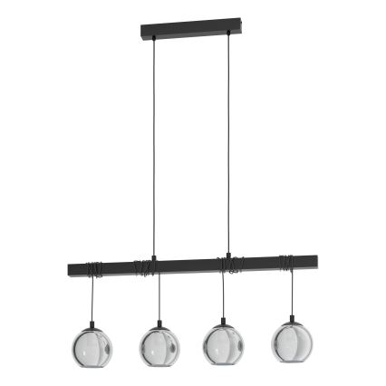 Eglo - Lámpara colgante de cable 4xE27/40W/230V