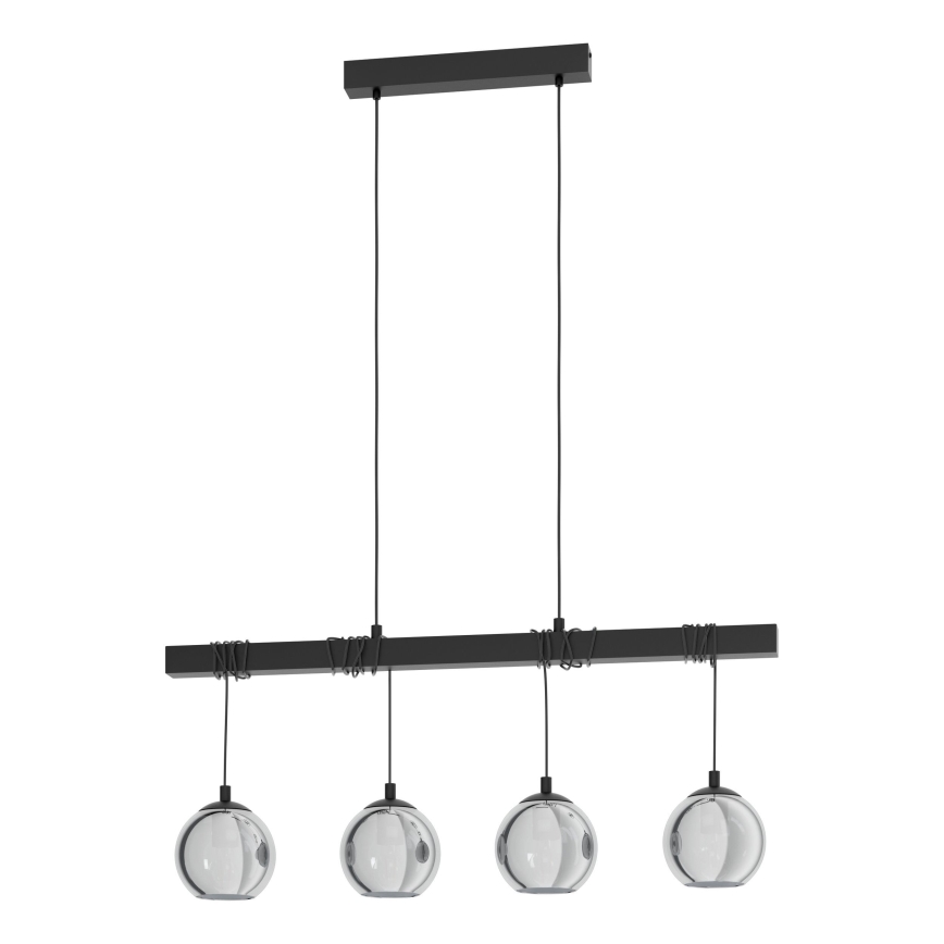 Eglo - Lámpara colgante de cable 4xE27/40W/230V