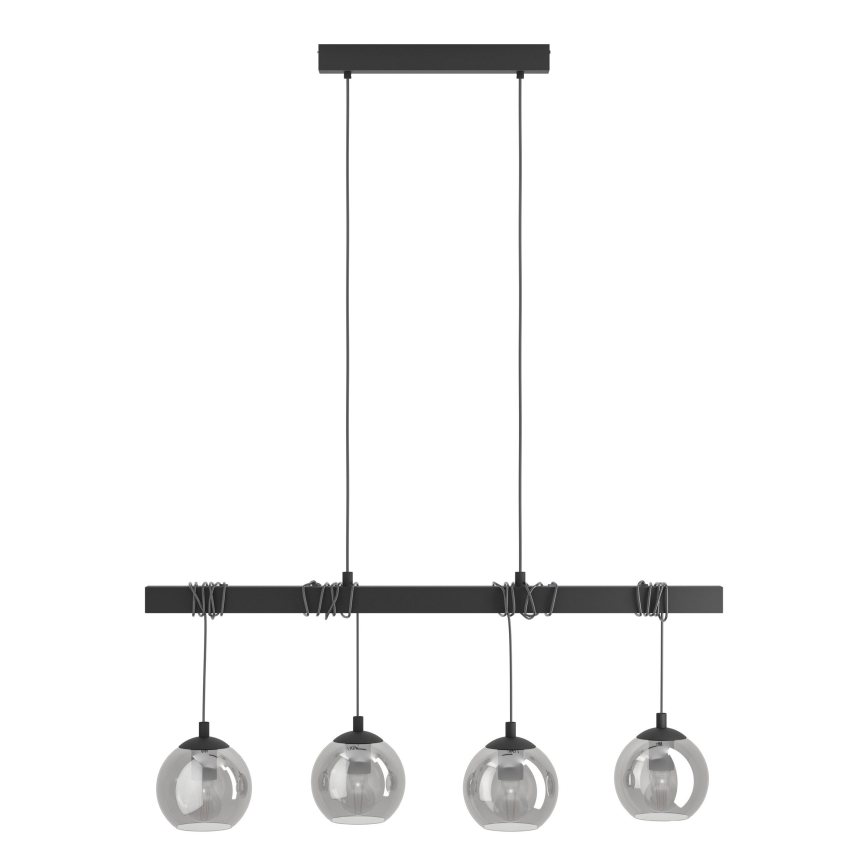 Eglo - Lámpara colgante de cable 4xE27/40W/230V