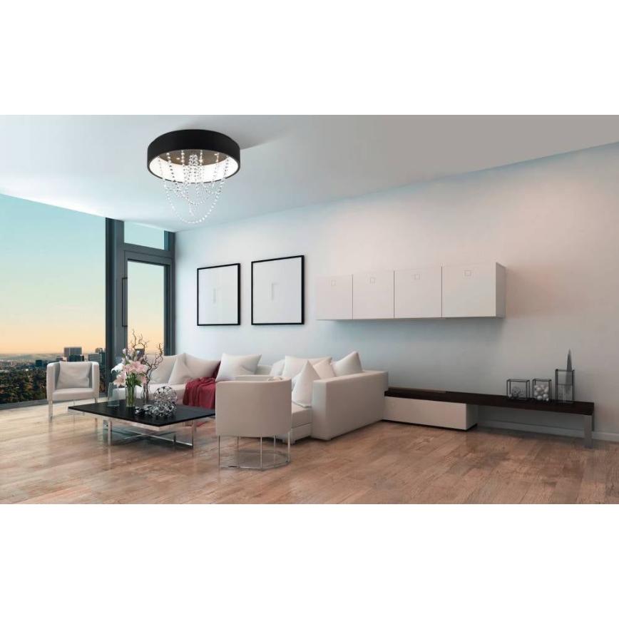 Eglo - Plafón LED regulable LED/34W/230V + 6xLED/5,4W + mando a distancia