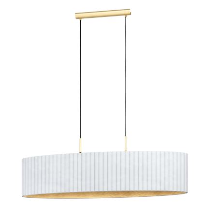 Eglo - Lámpara colgante de cable 2xE27/40W/230V blanco