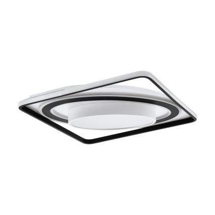 Eglo - Plafón LED regulable LED/21,5W/230V + LED/10,5W + LED/3W 3000-6500K negro + control remoto