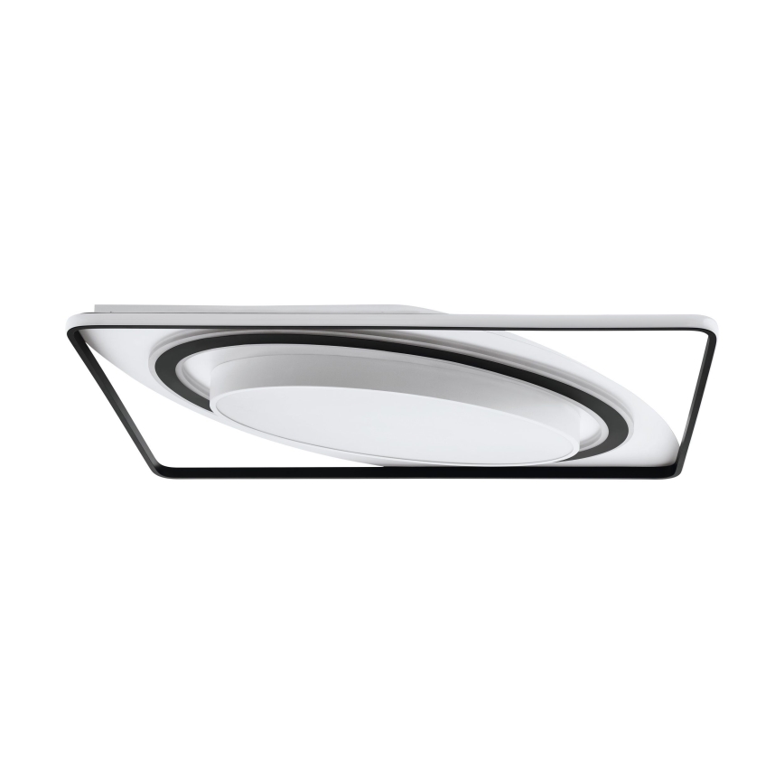 Eglo - Plafón LED regulable LED/28W/230V+LED/13W+ LED/2,8W 3000-6500K negro + control remoto