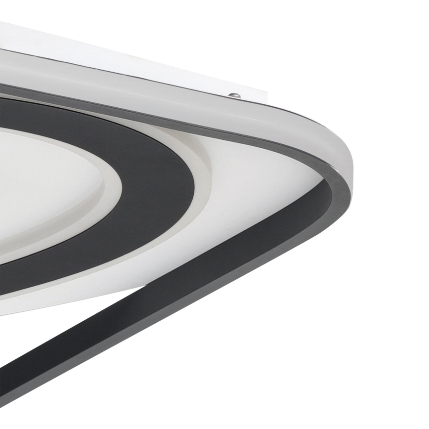 Eglo - Plafón LED regulable LED/28W/230V+LED/13W+ LED/2,8W 3000-6500K negro + control remoto