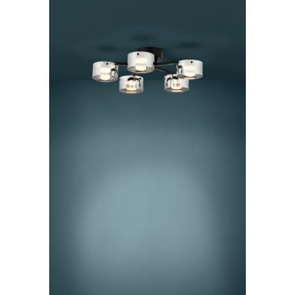 Eglo - Lámpara colgante LED regulable 5xLED/5,4W/230V