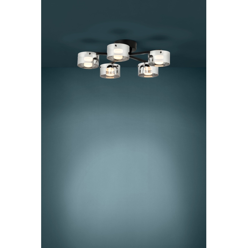 Eglo - Lámpara colgante LED regulable 5xLED/5,4W/230V
