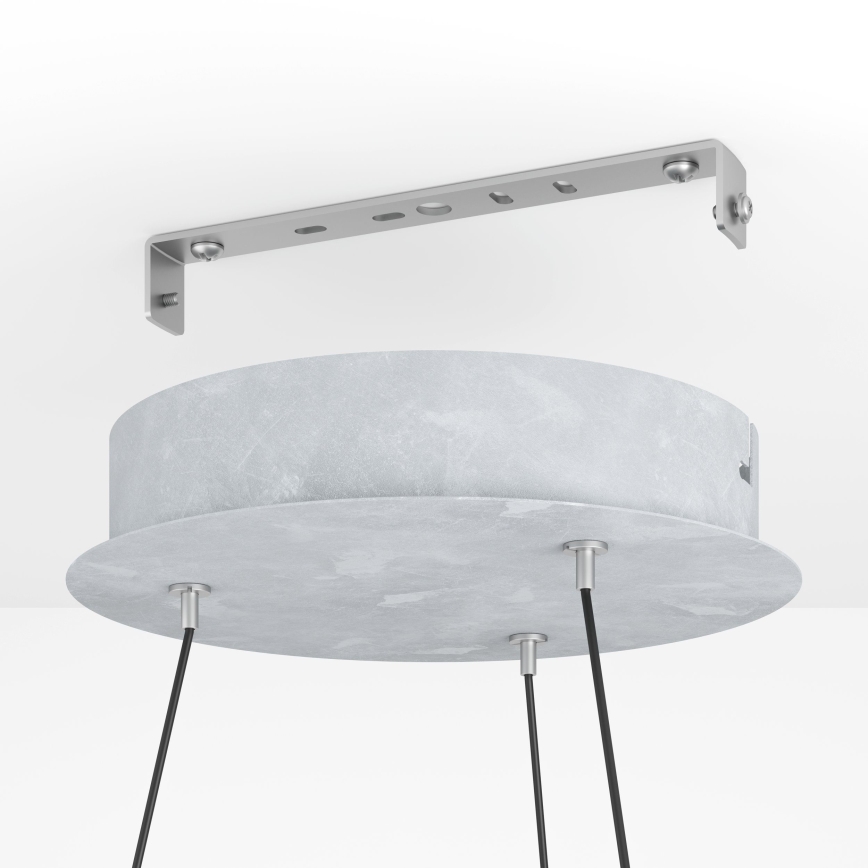 Eglo - Lámpara de araña LED regulable LED/36W/230V 3000K gris/roble