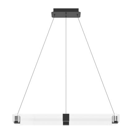 Eglo - Lámpara de araña LED regulable LED/39,2W/230V 3000K negro