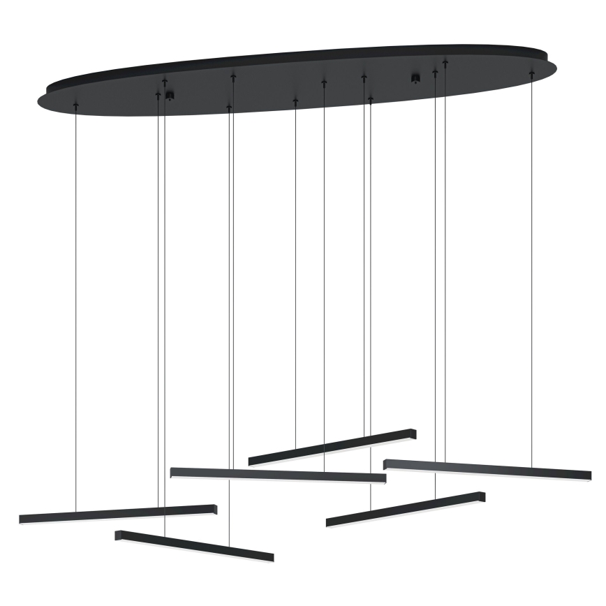 Eglo - Lámpara de araña LED regulable 6xLED/8,4W/230V 3000K negro