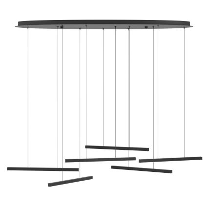 Eglo - Lámpara de araña LED regulable 6xLED/8,4W/230V 3000K negro