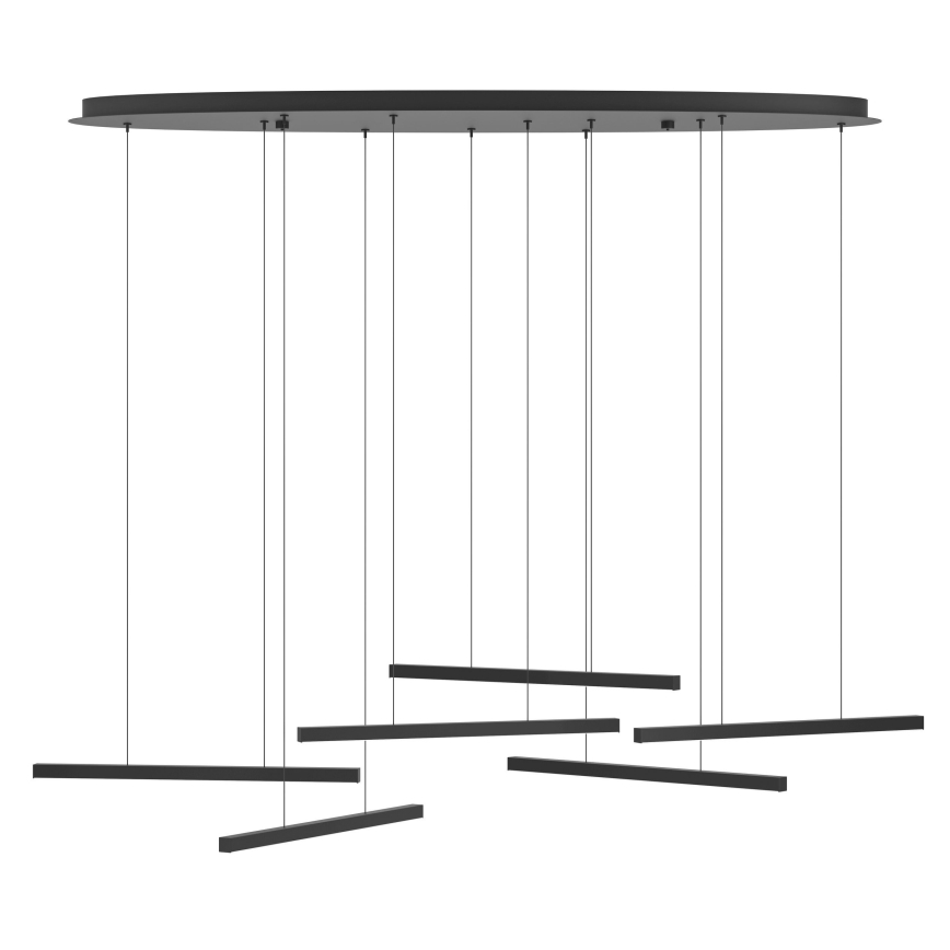 Eglo - Lámpara de araña LED regulable 6xLED/8,4W/230V 3000K negro