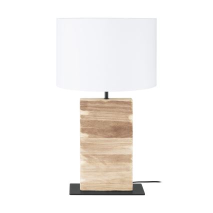 Eglo - Lámpara de mesa 1xE27/40W/230V 62,5 cm marrón