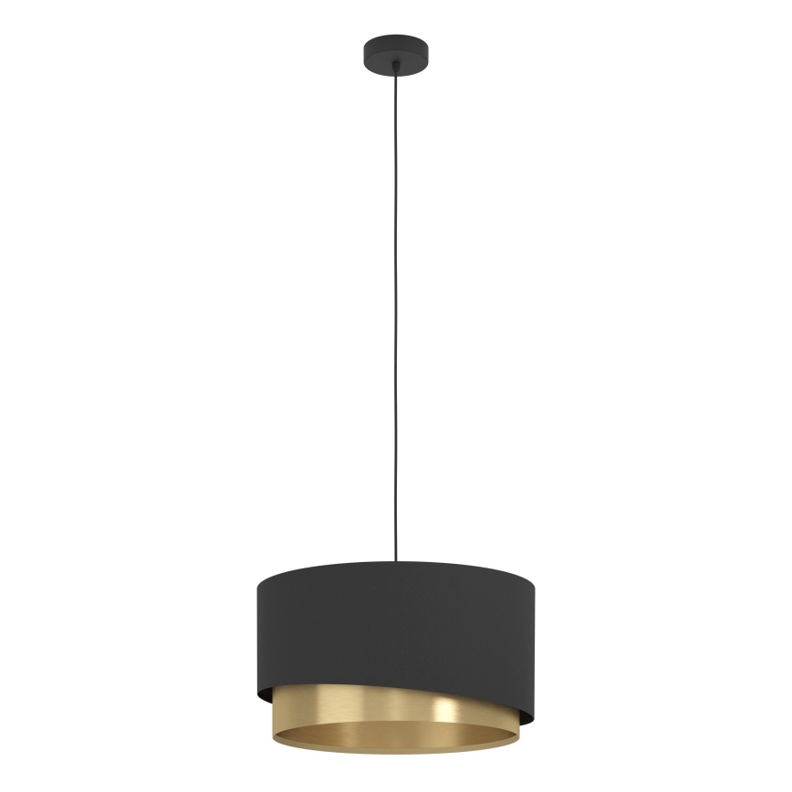 Eglo - Lámpara colgante 1xE27/40W/230V negro/dorado