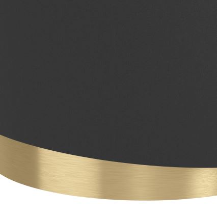 Eglo - Lámpara colgante 1xE27/40W/230V negro/dorado