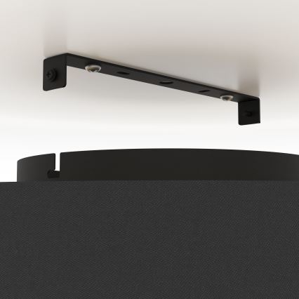 Eglo - Plafón 1xE27/40W/230V negro/dorado